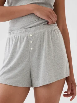 Mini Rib Relaxed PJ Shorts