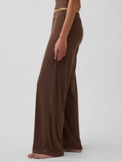 Mini Rib Wide-Leg PJ Pants
