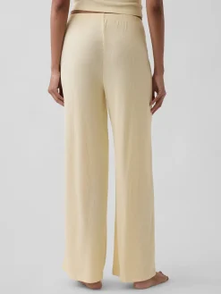 Mini Rib Wide-Leg PJ Pants