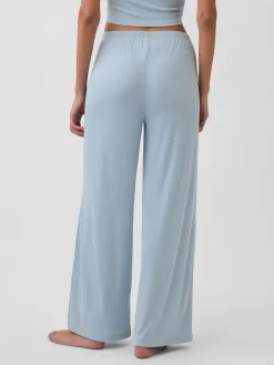 Mini Rib Wide-Leg PJ Pants
