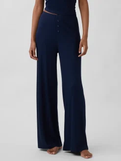 Mini Rib Wide-Leg PJ Pants