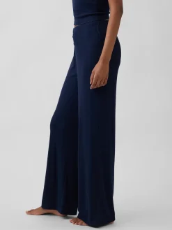 Mini Rib Wide-Leg PJ Pants