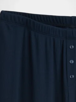 Mini Rib Wide-Leg PJ Pants