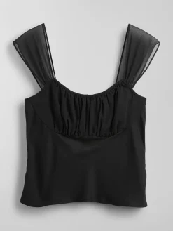 Mixed Media Crop Top