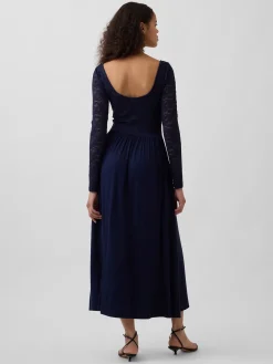 Mixed Media Maxi Dress