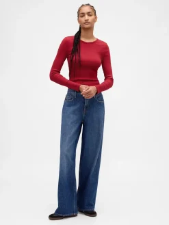 Modern Compact Rib Crop T-Shirt