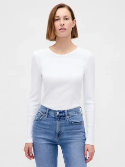 Modern Compact Rib Crop T-Shirt