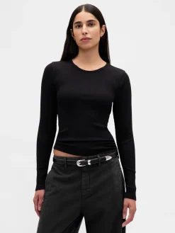 Modern Compact Rib Crop T-Shirt