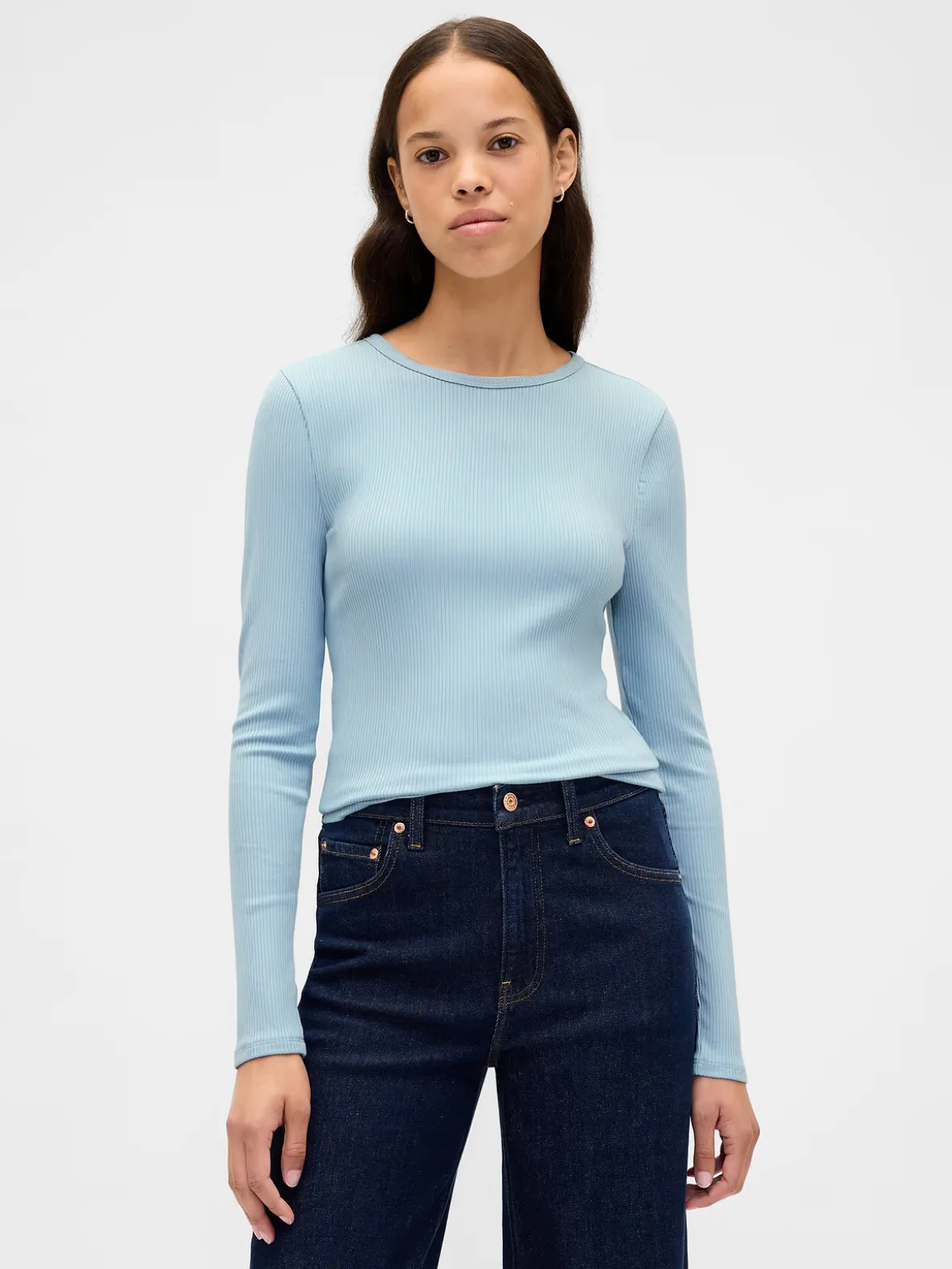 Modern Compact Rib Crop T-Shirt