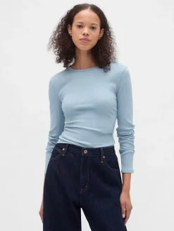 Modern Compact Rib Crop T-Shirt