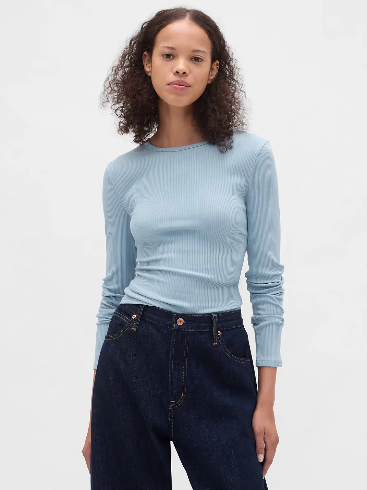 Modern Compact Rib Crop T-Shirt