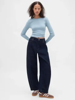 Modern Compact Rib Crop T-Shirt