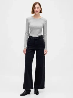 Modern Compact Rib Crop T-Shirt