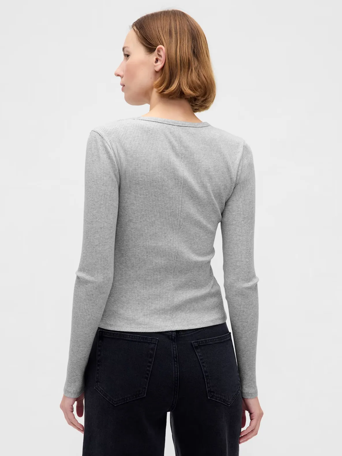 Modern Compact Rib Crop T-Shirt