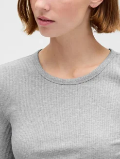 Modern Compact Rib Crop T-Shirt