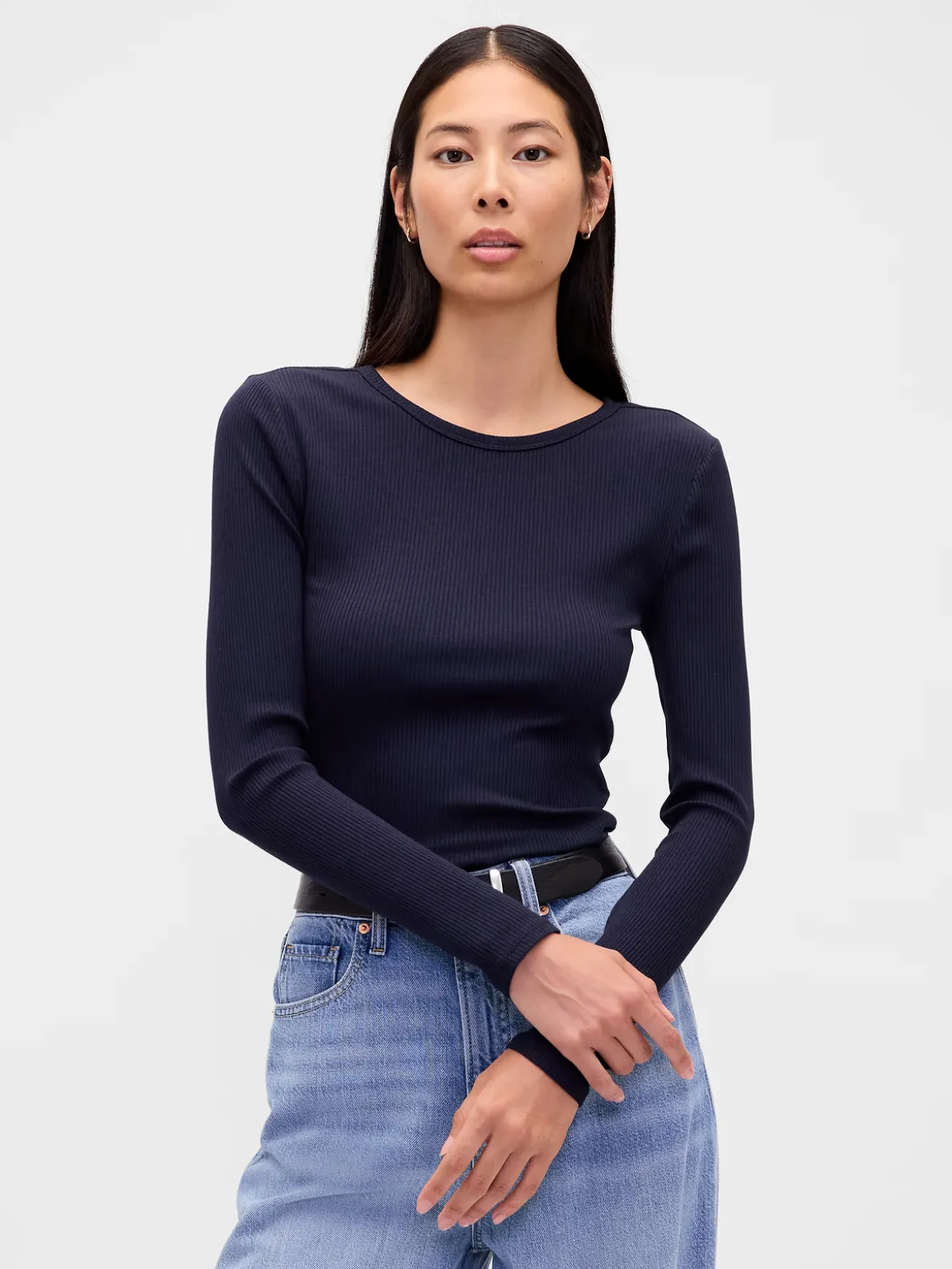 Modern Compact Rib Crop T-Shirt