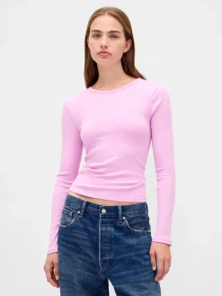 Modern Compact Rib Crop T-Shirt