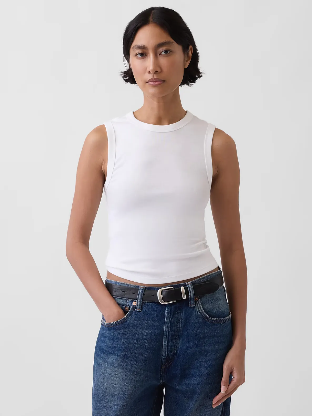 Modern Crewneck Tank Top