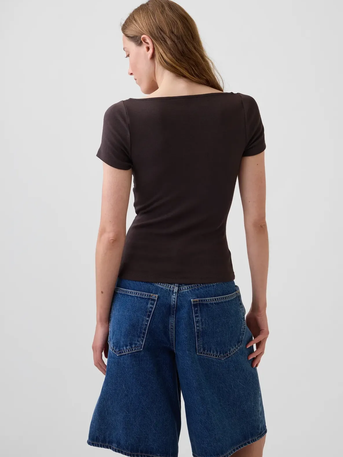 Modern Lace-Trim Crop Top