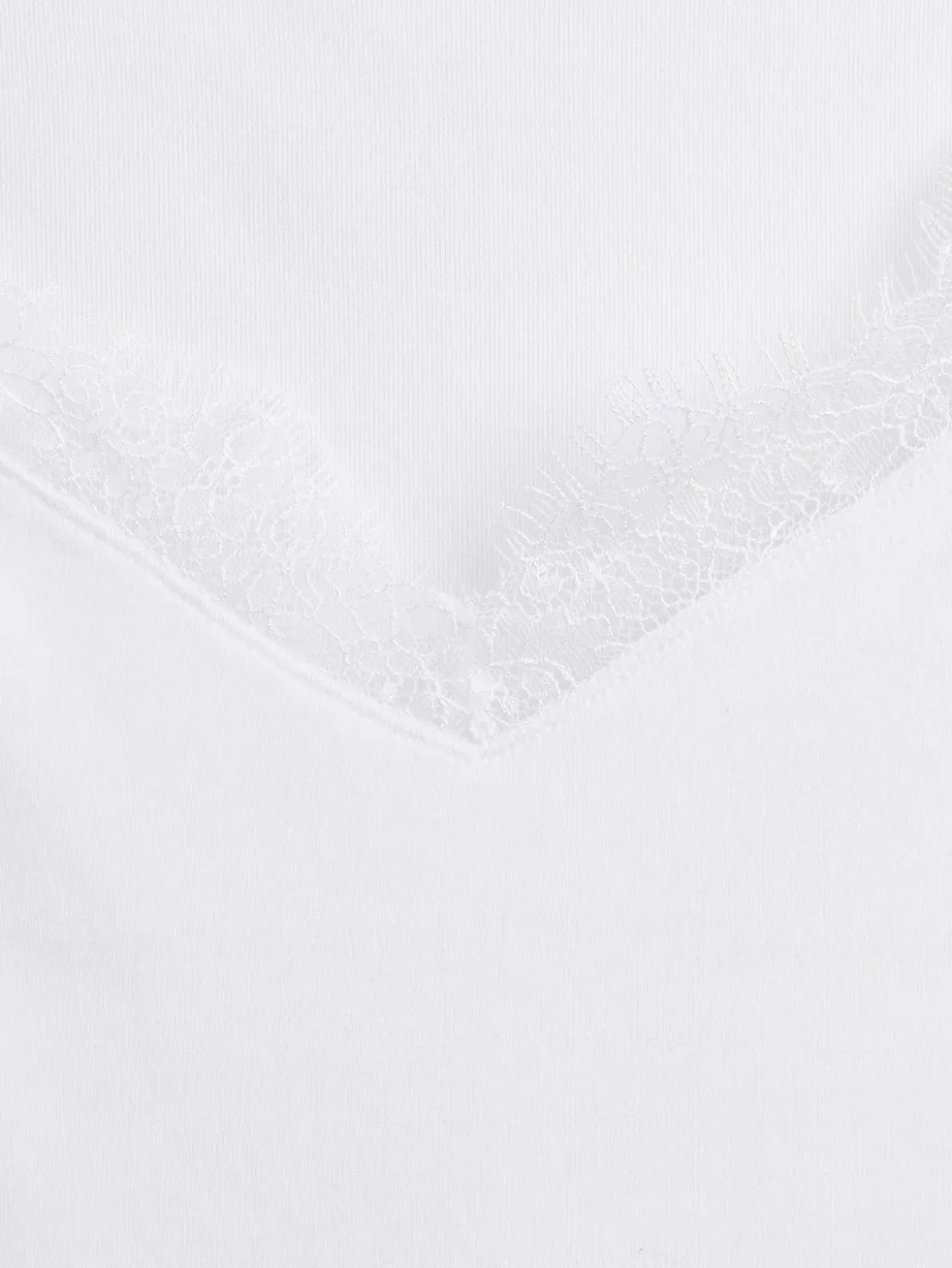 Modern Lace-Trim Crop Top