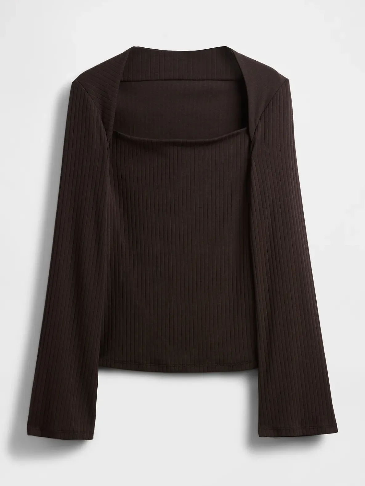 Modern Rib Envelope-Neck Top