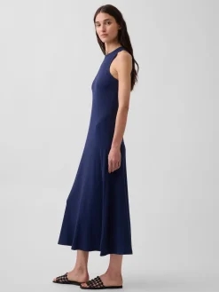 Modern Rib Shelf-Bra Maxi Dress