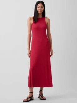 Modern Rib Shelf-Bra Maxi Dress