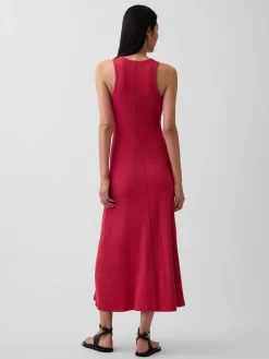 Modern Rib Shelf-Bra Maxi Dress