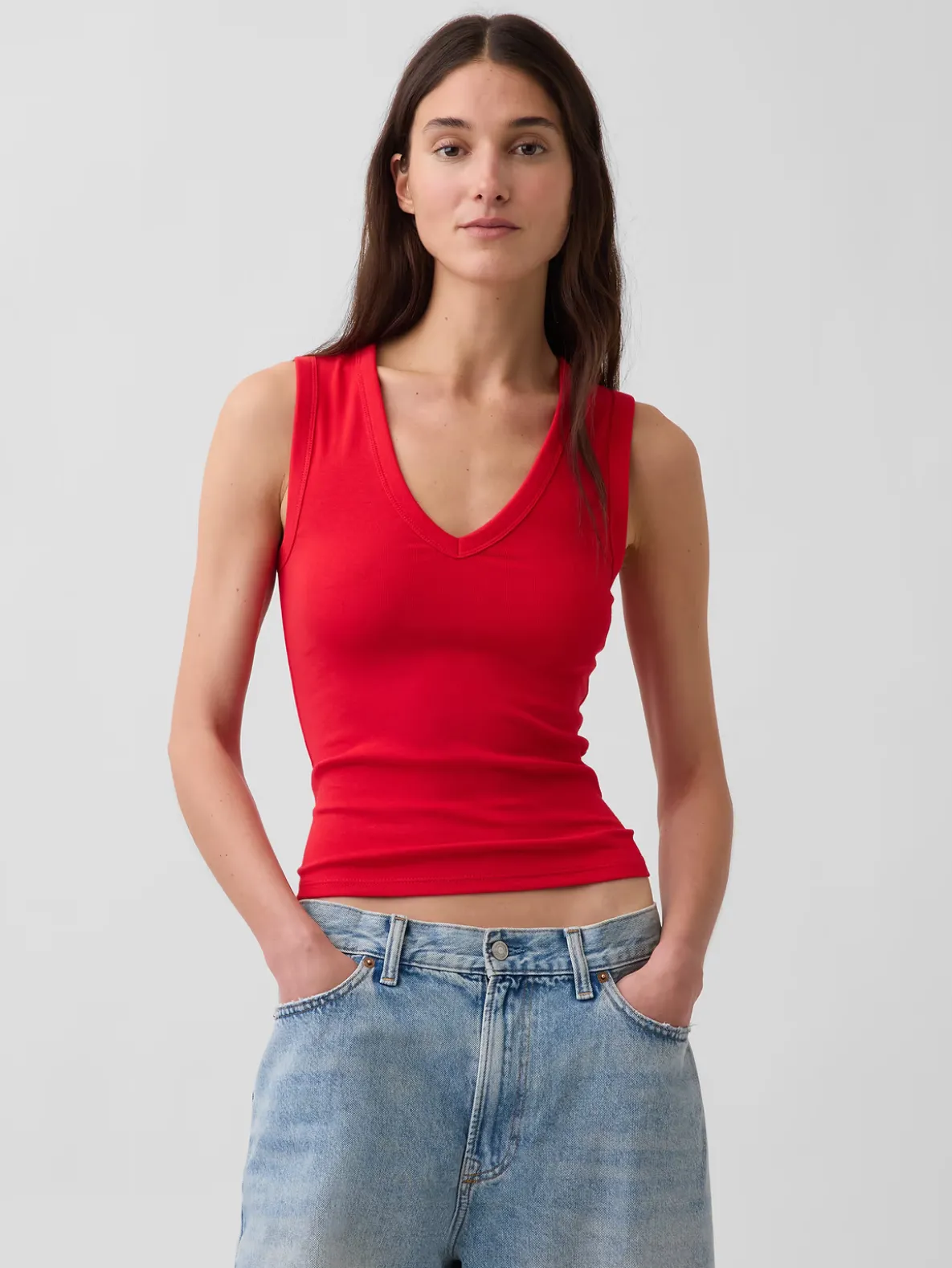 Modern V-Neck Tank Top