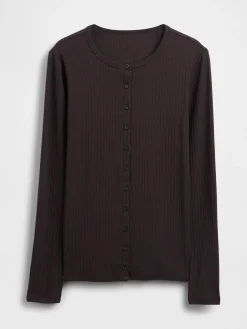 Modern Wide Rib Cardigan