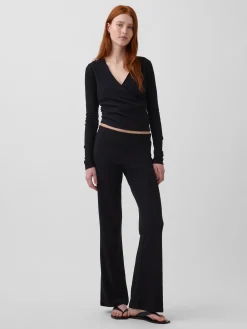 Modern Wide Rib Flare Pants
