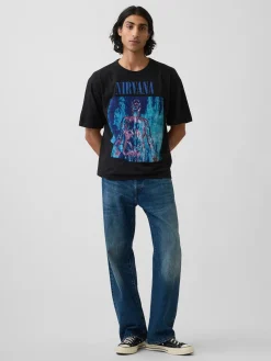 Nirvana Heavyweight Crop Graphic T-Shirt