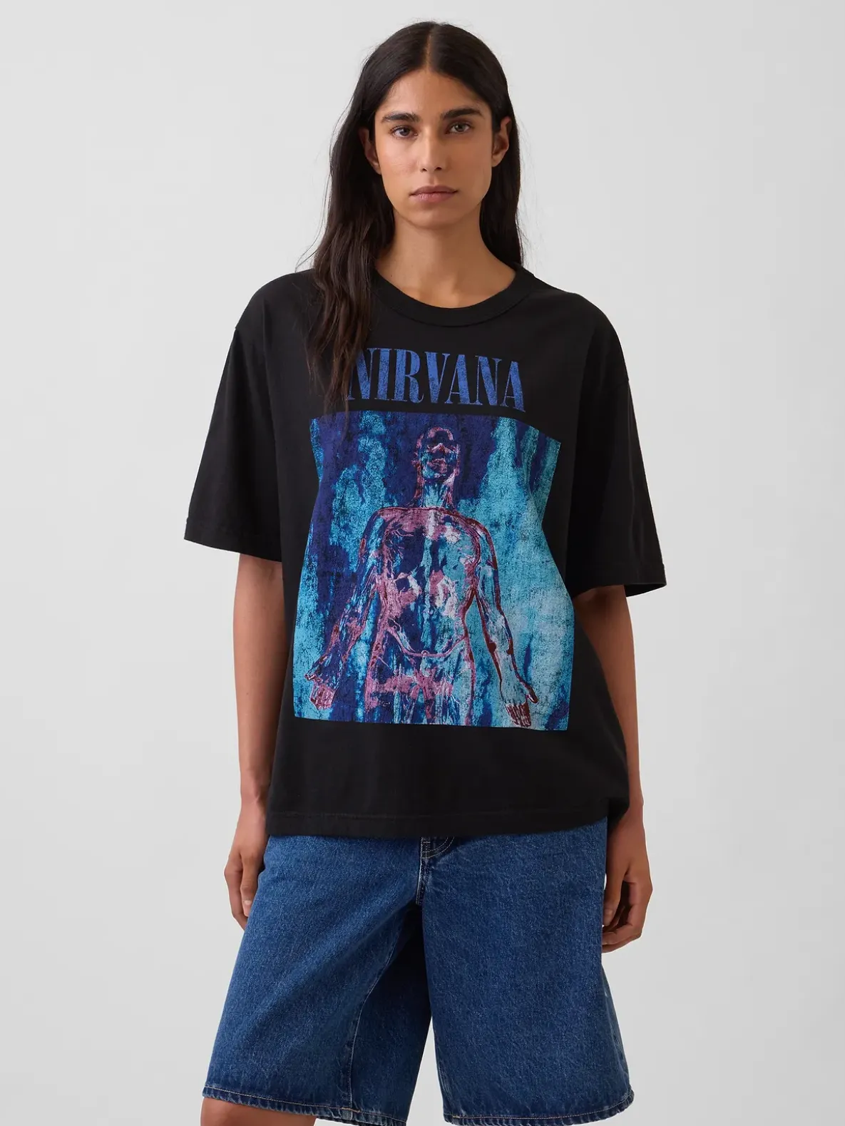 Nirvana Heavyweight Crop Graphic T-Shirt