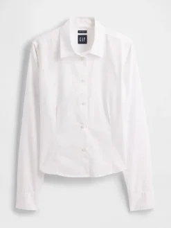 Organic Cotton Fitted Crop Shirt