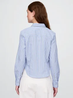 Organic Cotton Fitted Crop Shirt