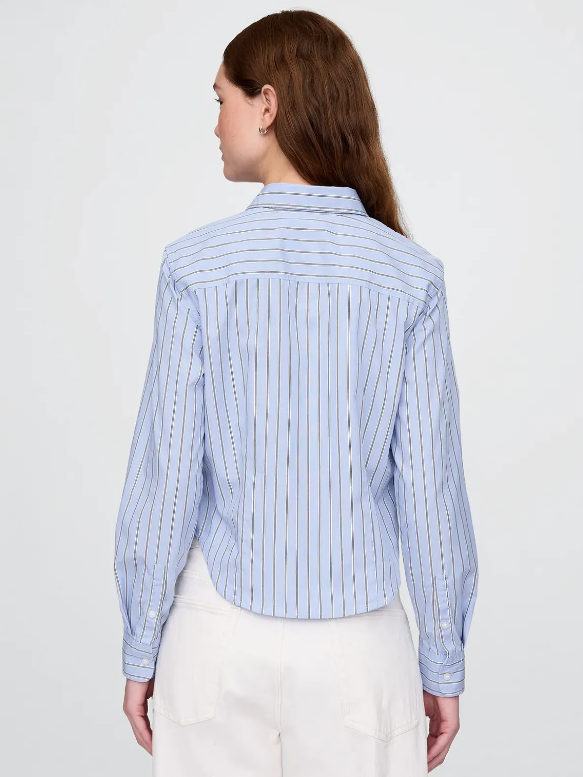 Organic Cotton Fitted Crop Shirt