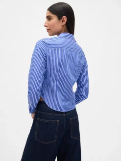 Organic Cotton Fitted Crop Shirt