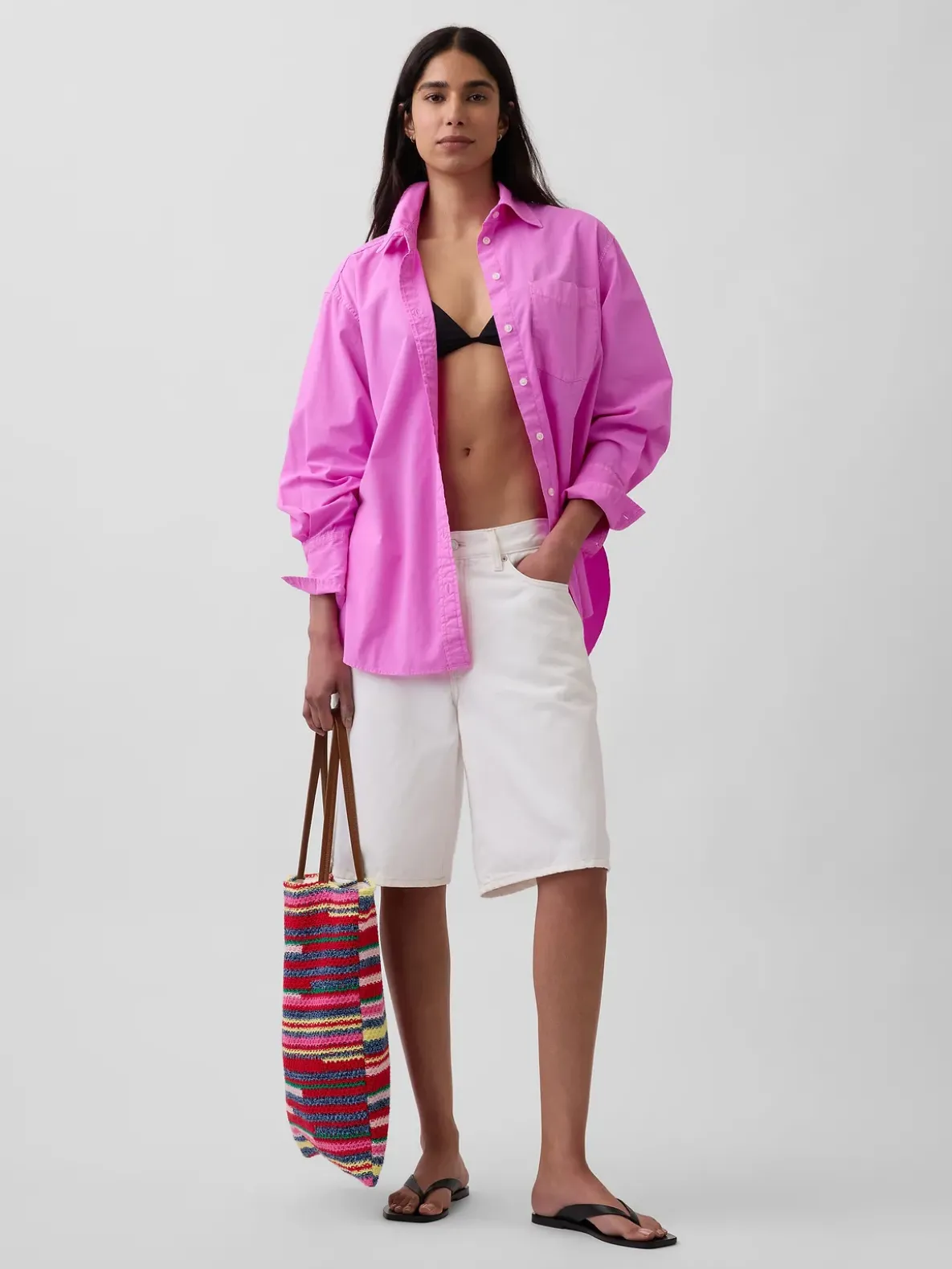 Organic Cotton Poplin Big Shirt