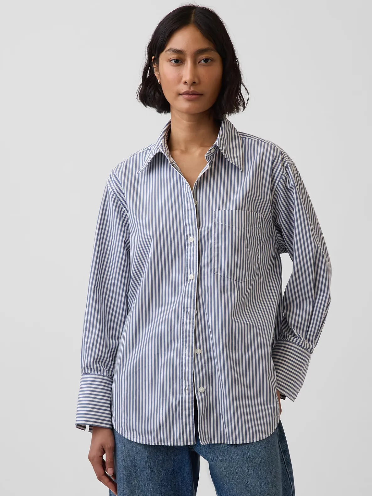 Organic Cotton Poplin Big Shirt