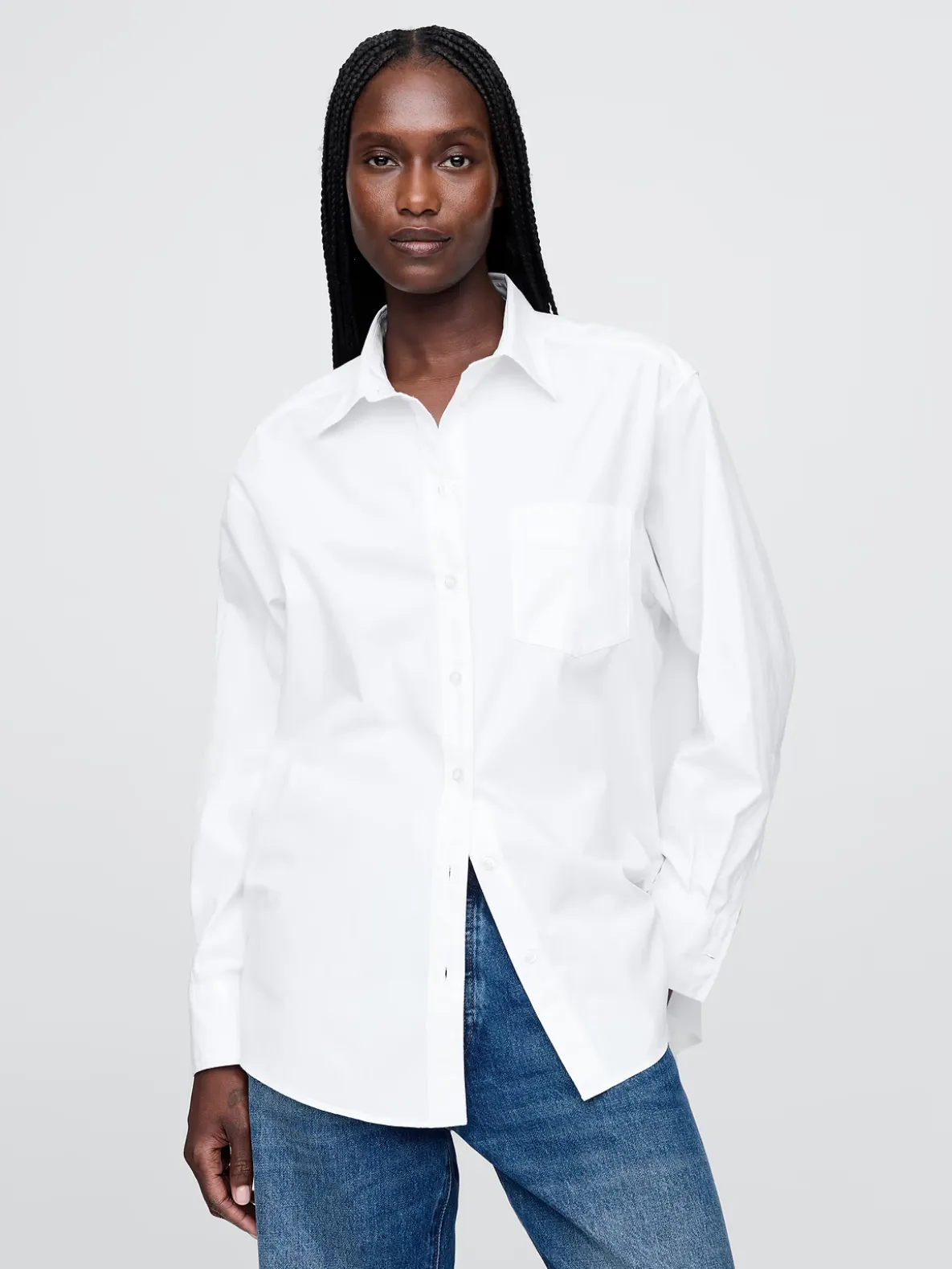 Organic Cotton Poplin Big Shirt