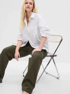 Organic Cotton Poplin Big Shirt