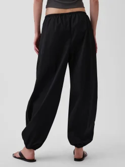 Organic Cotton Poplin Easy Baggy Joggers