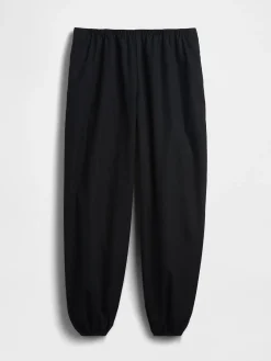 Organic Cotton Poplin Easy Baggy Joggers