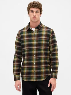 Organic Cotton Relaxed Flannel Shirt