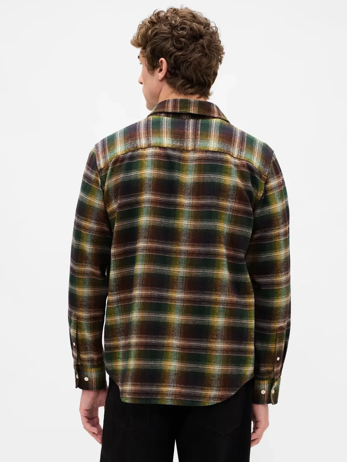 Organic Cotton Relaxed Flannel Shirt