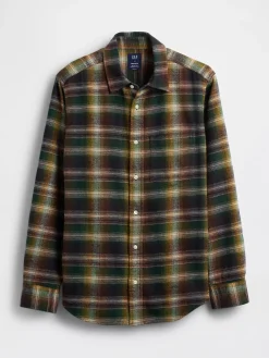 Organic Cotton Relaxed Flannel Shirt