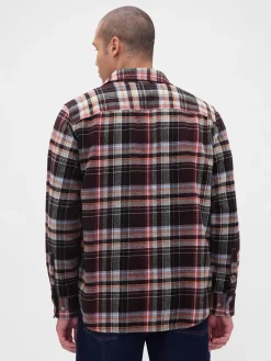 Organic Cotton Relaxed Flannel Shirt
