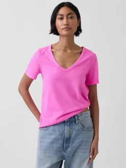 Organic Cotton VintageSoft V-Neck T-Shirt