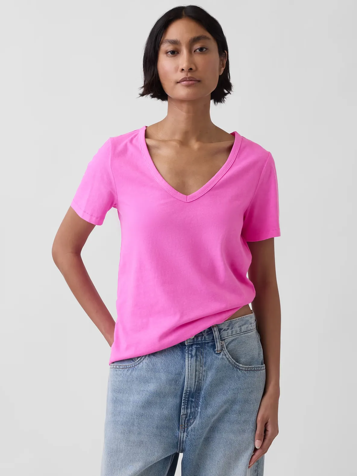 Organic Cotton VintageSoft V-Neck T-Shirt