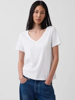 Organic Cotton VintageSoft V-Neck T-Shirt